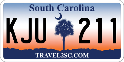 SC license plate KJU211