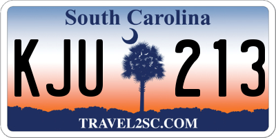 SC license plate KJU213