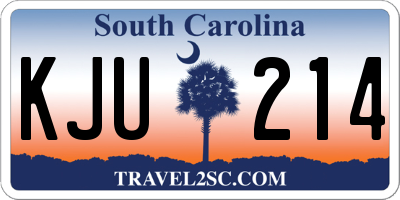 SC license plate KJU214