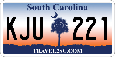 SC license plate KJU221