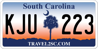 SC license plate KJU223