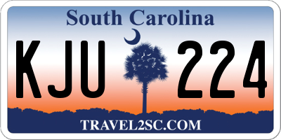 SC license plate KJU224
