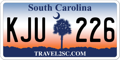 SC license plate KJU226