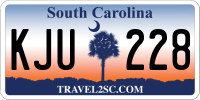 SC license plate KJU228
