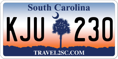 SC license plate KJU230