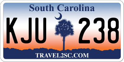 SC license plate KJU238