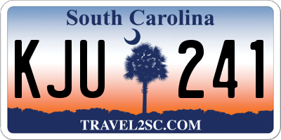 SC license plate KJU241