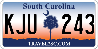 SC license plate KJU243