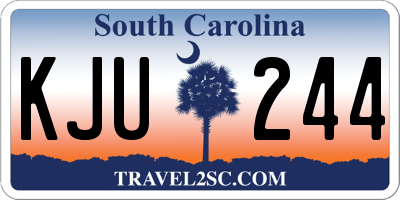 SC license plate KJU244