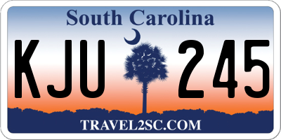 SC license plate KJU245