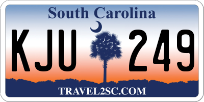 SC license plate KJU249