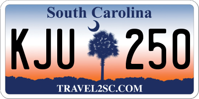 SC license plate KJU250