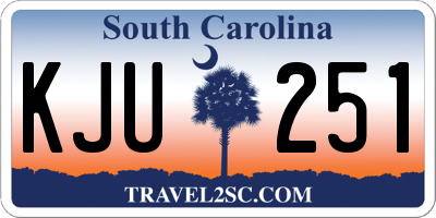 SC license plate KJU251