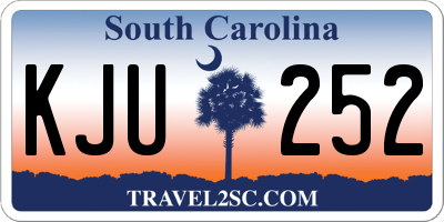 SC license plate KJU252