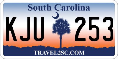 SC license plate KJU253