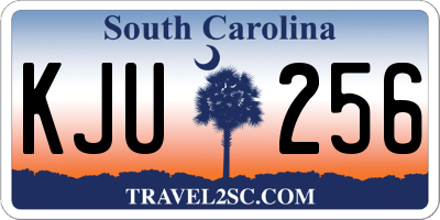 SC license plate KJU256
