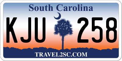 SC license plate KJU258