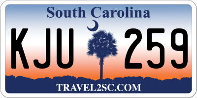 SC license plate KJU259
