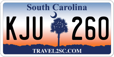 SC license plate KJU260