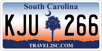 SC license plate KJU266