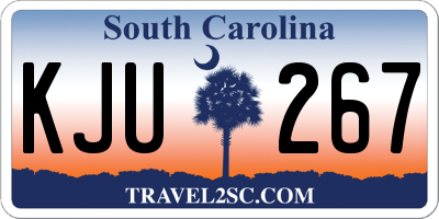 SC license plate KJU267