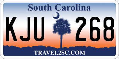 SC license plate KJU268