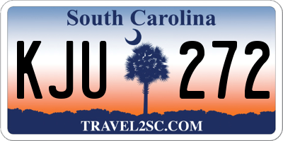 SC license plate KJU272
