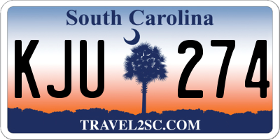 SC license plate KJU274