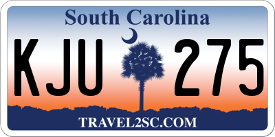SC license plate KJU275