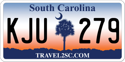 SC license plate KJU279