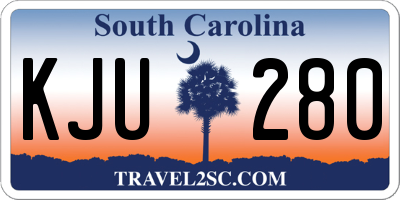 SC license plate KJU280