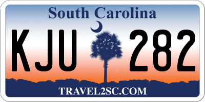 SC license plate KJU282