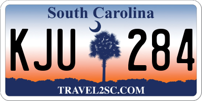 SC license plate KJU284