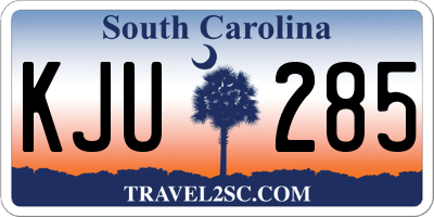 SC license plate KJU285
