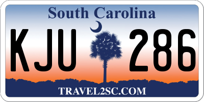 SC license plate KJU286