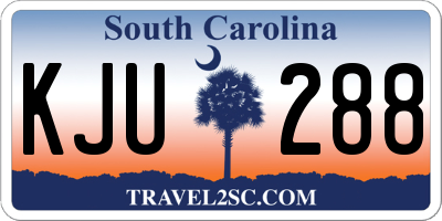 SC license plate KJU288