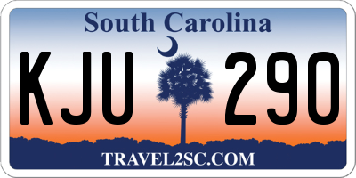 SC license plate KJU290