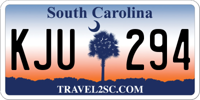 SC license plate KJU294