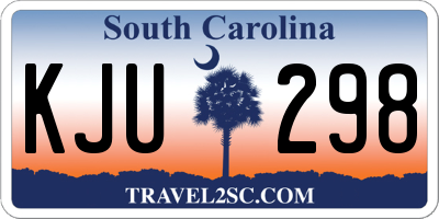 SC license plate KJU298