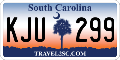 SC license plate KJU299