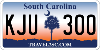 SC license plate KJU300