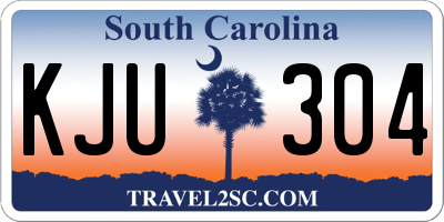 SC license plate KJU304