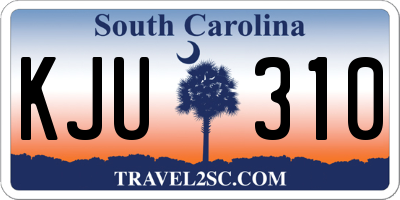 SC license plate KJU310