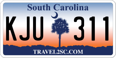 SC license plate KJU311
