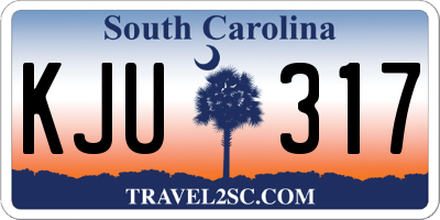 SC license plate KJU317