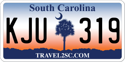 SC license plate KJU319