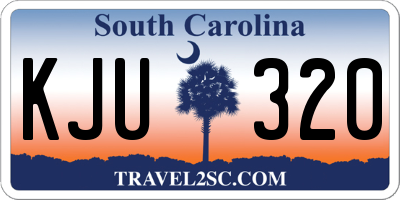 SC license plate KJU320