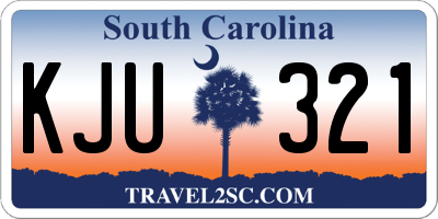SC license plate KJU321