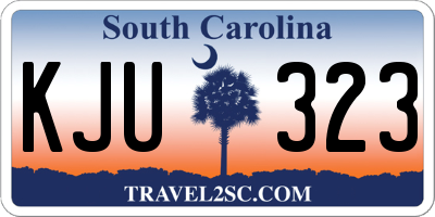 SC license plate KJU323