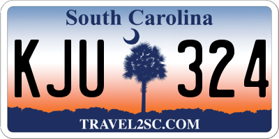 SC license plate KJU324